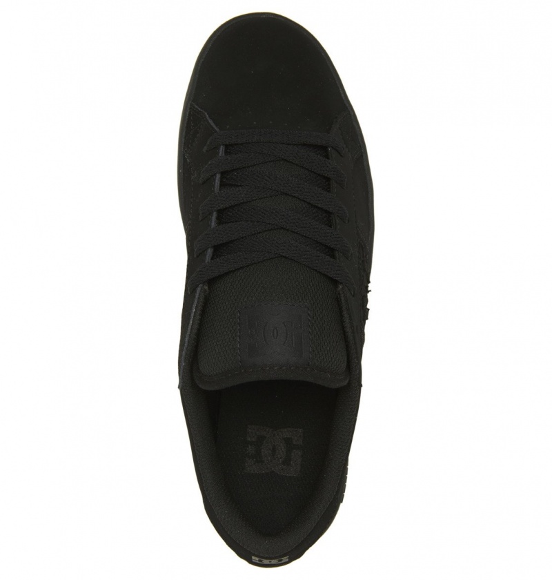 Black / Black / Black DC Shoes Striker - Leather Shoes | 469FXSAPT