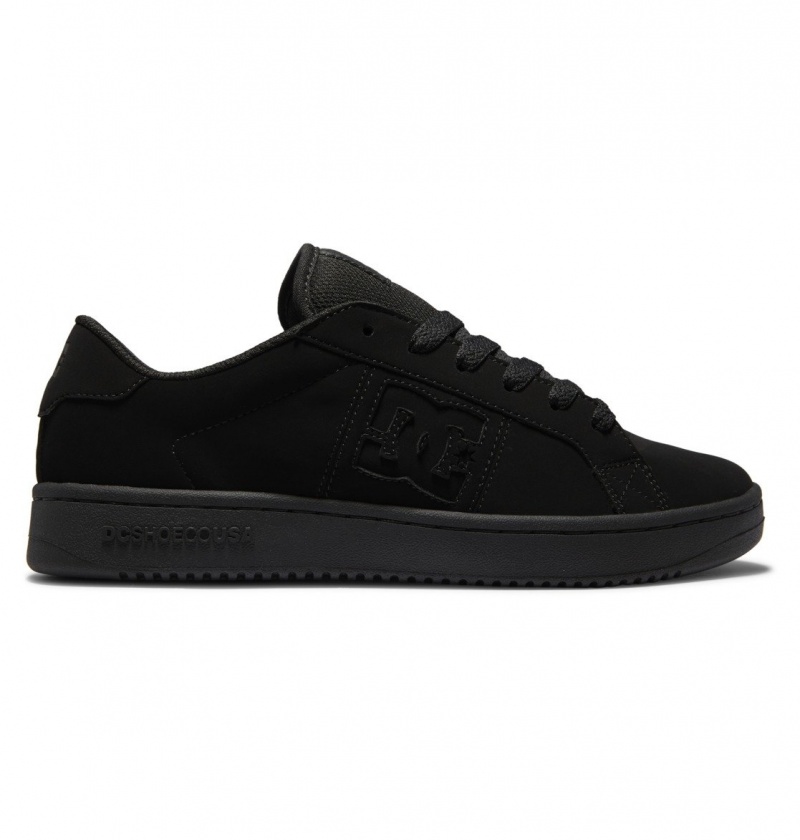 Black / Black / Black DC Shoes Striker - Leather Shoes | 469FXSAPT