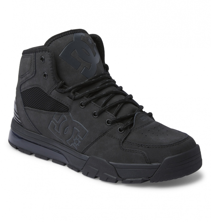 Black / Black / Black DC Shoes Versatile Hi WR - Lace-Up Boots | 196GUHMEK