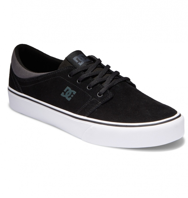 Black / Black / Grey DC Shoes Trase - Suede Shoes | 416TLCDYN