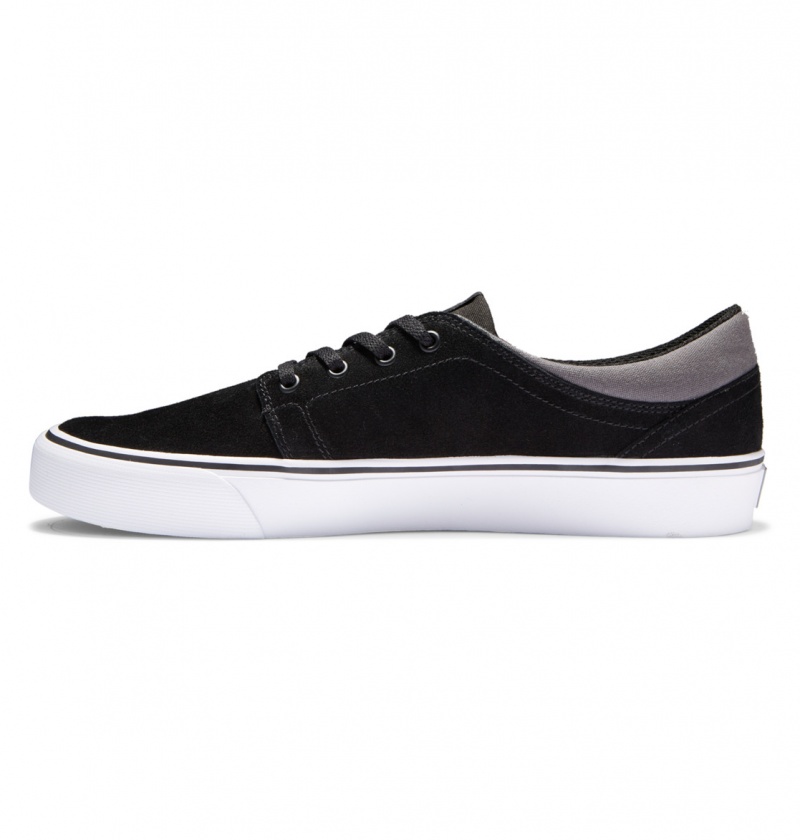 Black / Black / Grey DC Shoes Trase - Suede Shoes | 416TLCDYN