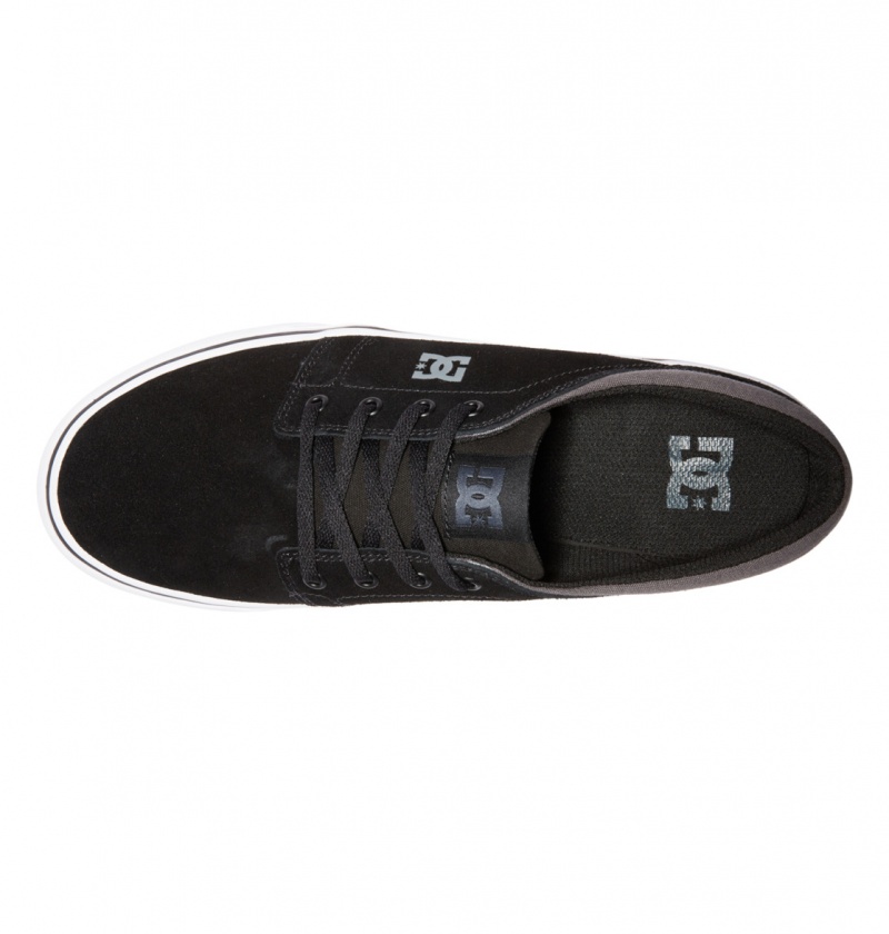 Black / Black / Grey DC Shoes Trase - Suede Shoes | 416TLCDYN