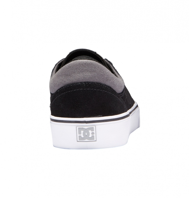 Black / Black / Grey DC Shoes Trase - Suede Shoes | 416TLCDYN