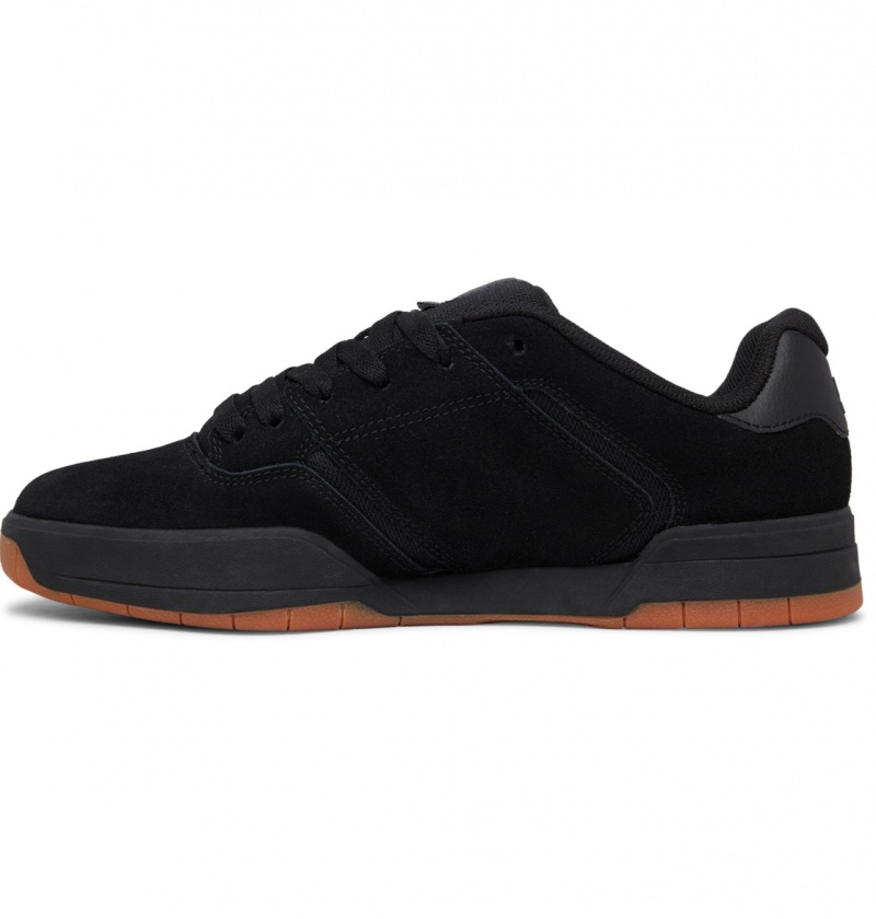 Black / Black / Gum DC Shoes Central - Leather Shoes | 432HATFIM