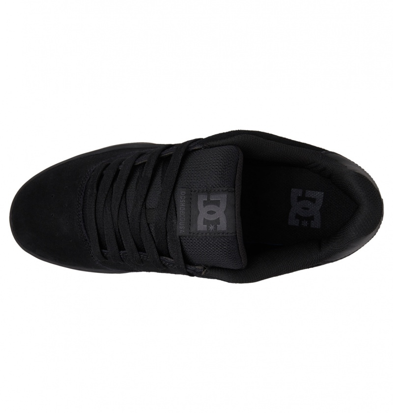 Black / Black / Gum DC Shoes Central - Leather Shoes | 432HATFIM