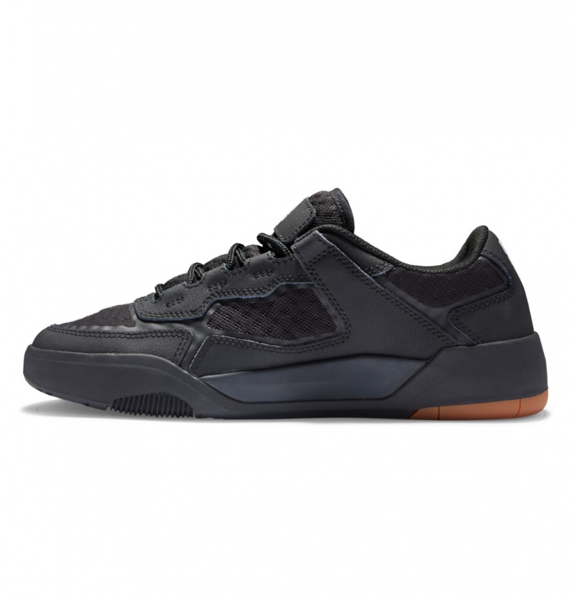 Black / Black / Gum DC Shoes DC Metric - Leather Shoes | 930XBNJRY