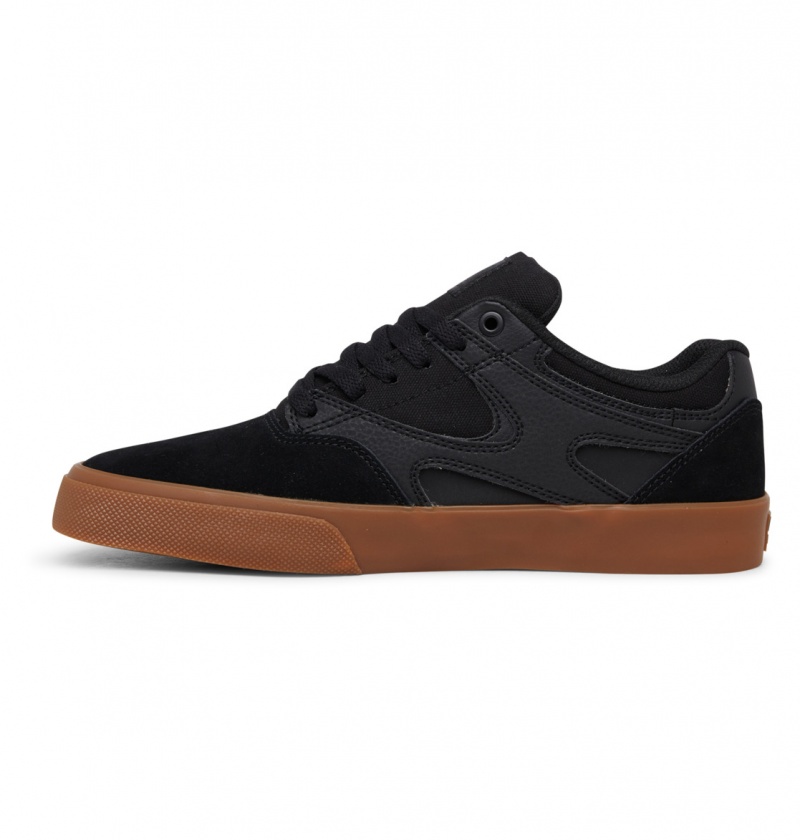 Black / Black / Gum DC Shoes Kalis Vulc - Shoes | 168BVQRHG