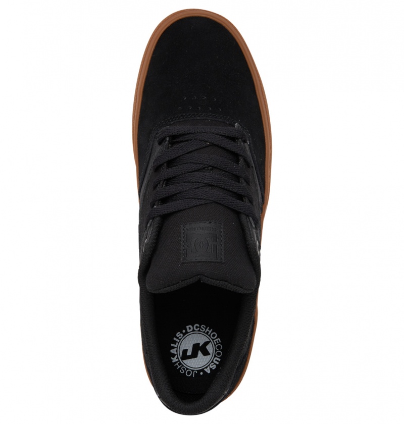 Black / Black / Gum DC Shoes Kalis Vulc - Shoes | 168BVQRHG