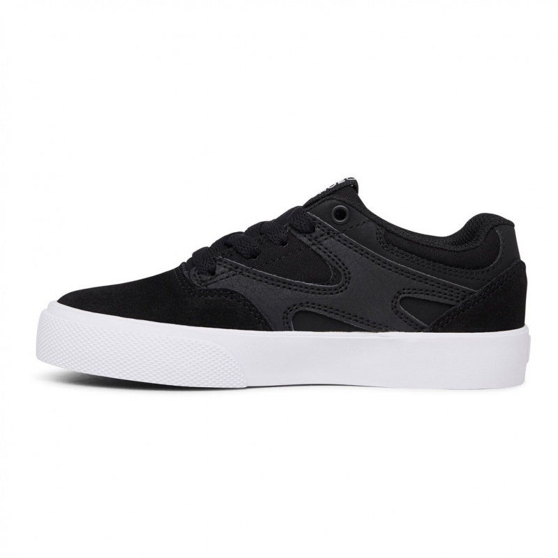 Black / Black / White DC Shoes Kalis Vulc - Shoes | 842VRMOUE