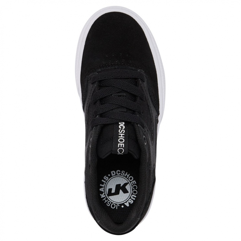 Black / Black / White DC Shoes Kalis Vulc - Shoes | 842VRMOUE