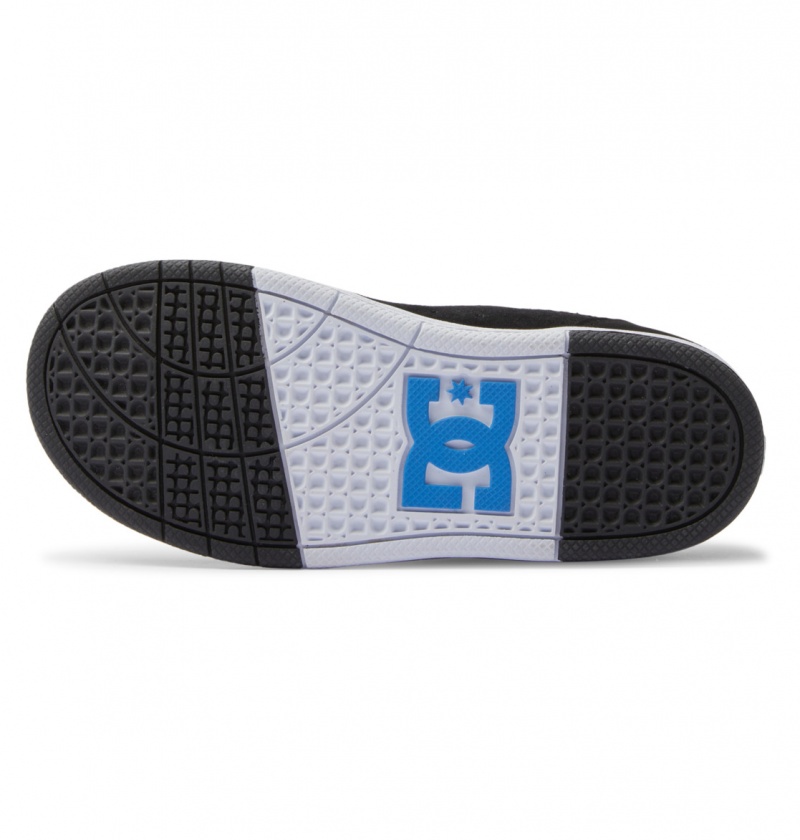 Black / Blue / Grey DC Shoes Court Graffik - Leather Shoes | 451GSAOEN