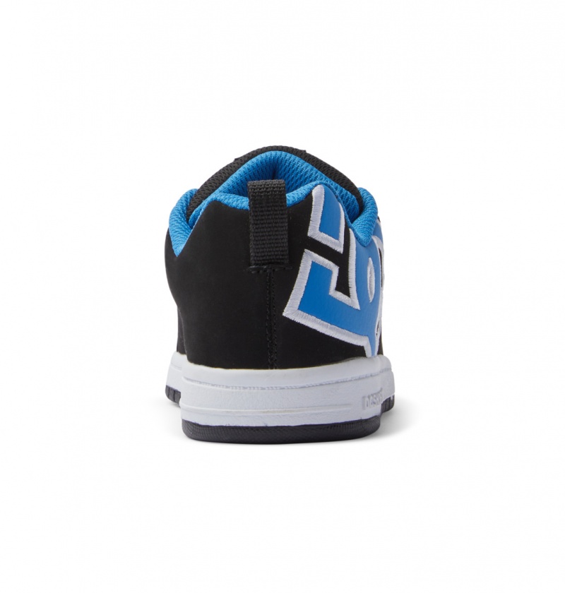 Black / Blue / Grey DC Shoes Court Graffik - Leather Shoes | 451GSAOEN