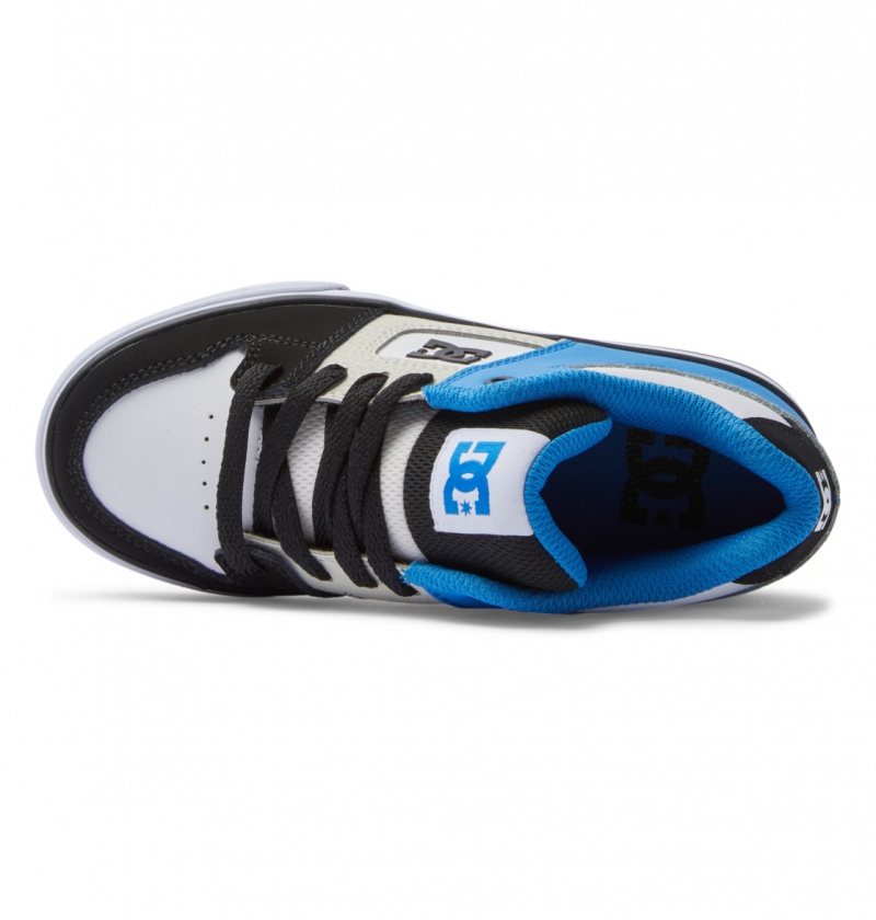 Black / Blue / Grey DC Shoes Pure Mid - Mid-Top Shoes | 461JNMYHR