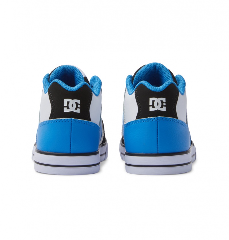 Black / Blue / Grey DC Shoes Pure Mid - Mid-Top Shoes | 461JNMYHR