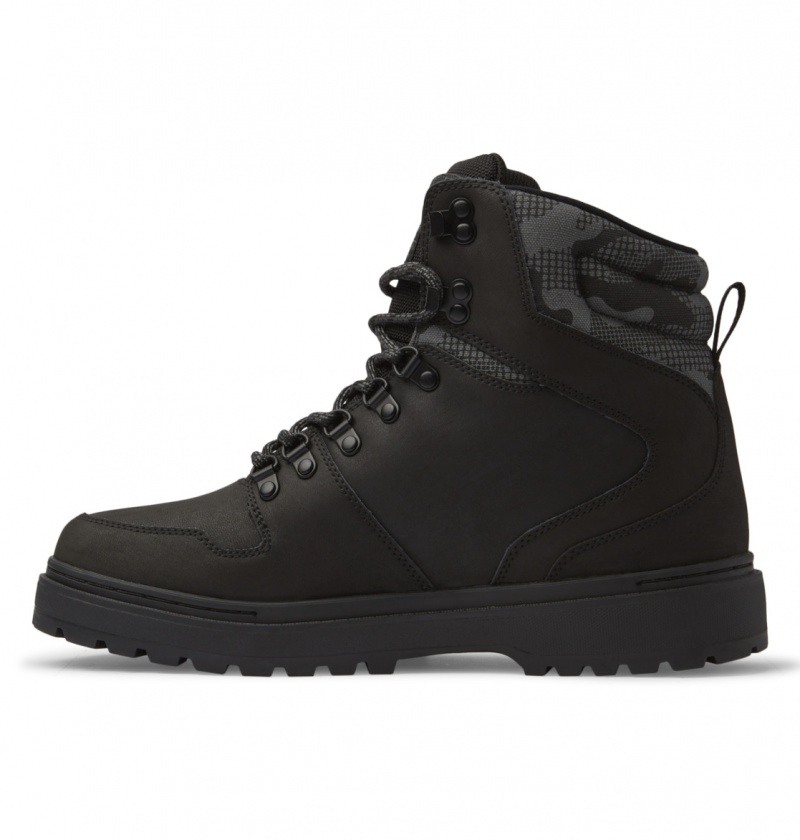 Black / Camo DC Shoes Peary Tr - Leather Boots | 036NAECFK