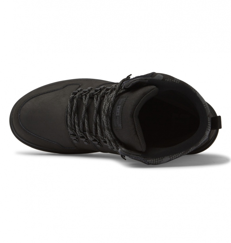 Black / Camo DC Shoes Peary Tr - Leather Boots | 036NAECFK