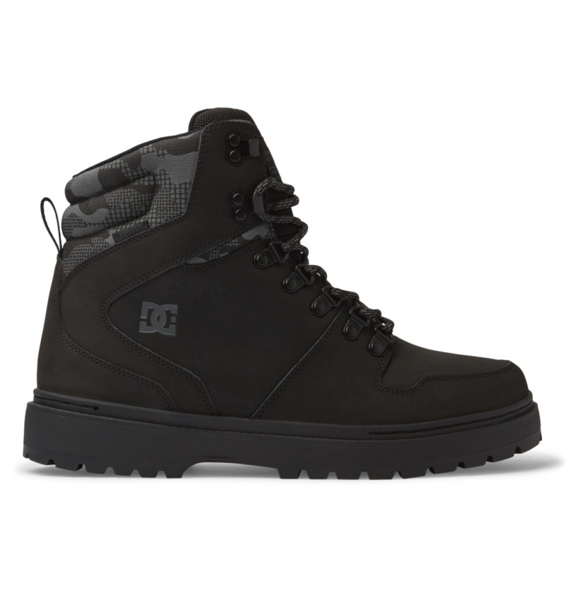 Black / Camo DC Shoes Peary Tr - Leather Boots | 036NAECFK