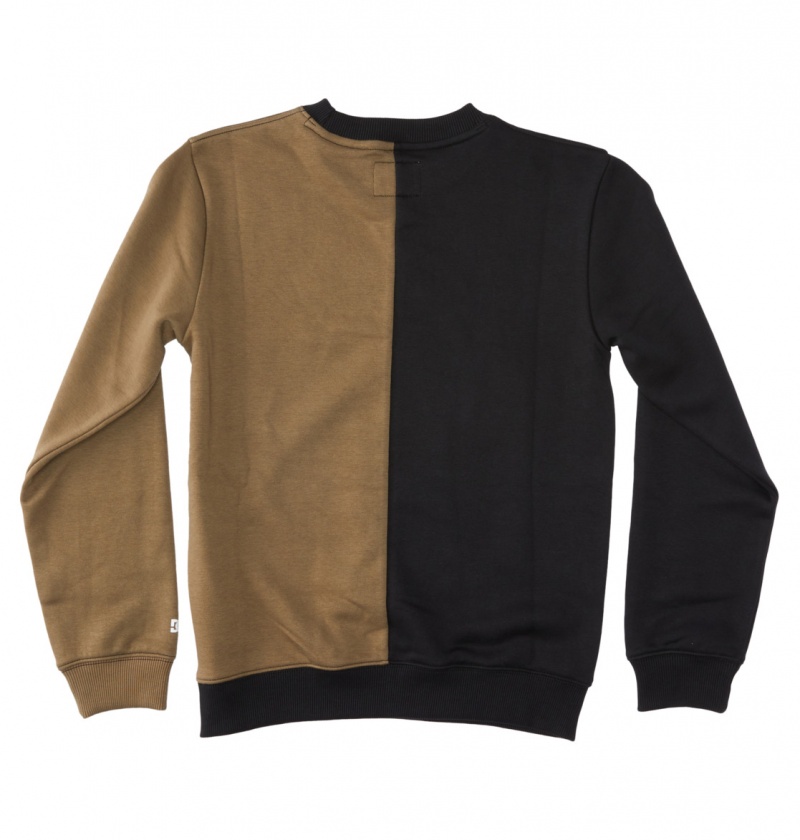 Black / Capers DC Shoes Baseline - Sweatshirt 10-16 | 734AUWBNX