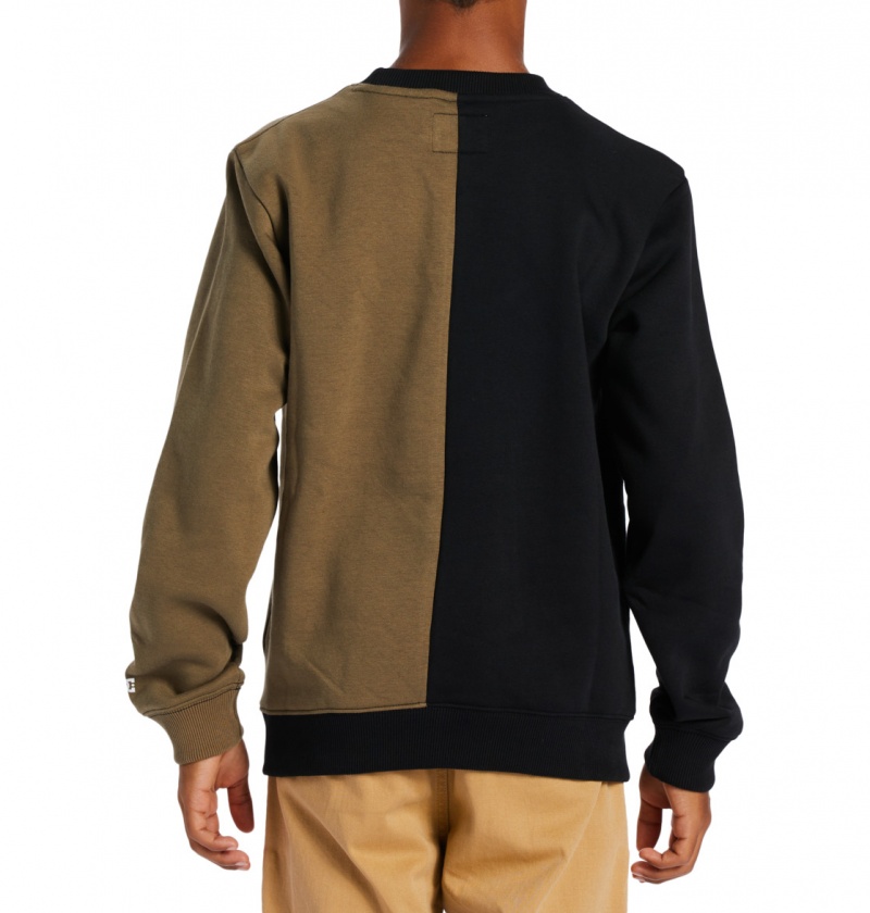 Black / Capers DC Shoes Baseline - Sweatshirt 10-16 | 734AUWBNX