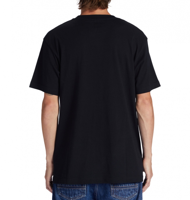 Black / Cloud Cover DC Shoes DC Star Fill - Short Sleeve T-Shirt | 394PDXLJV