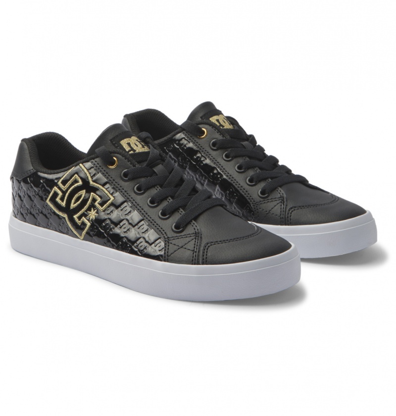 Black / Gold DC Shoes Chelsea Plus Se Sn - Shoes | 948LQZOVW