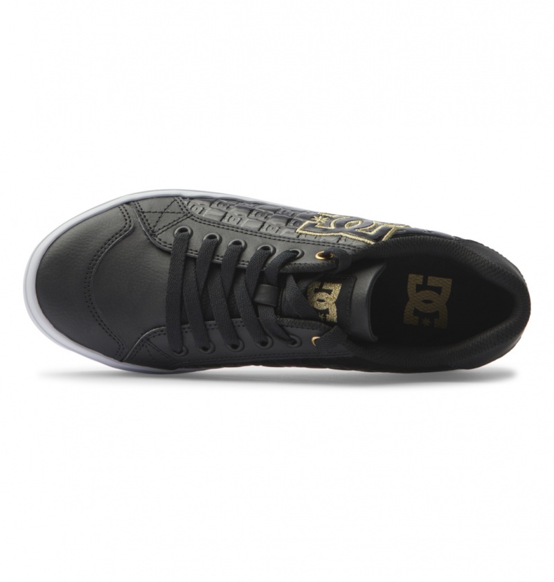 Black / Gold DC Shoes Chelsea Plus Se Sn - Shoes | 948LQZOVW