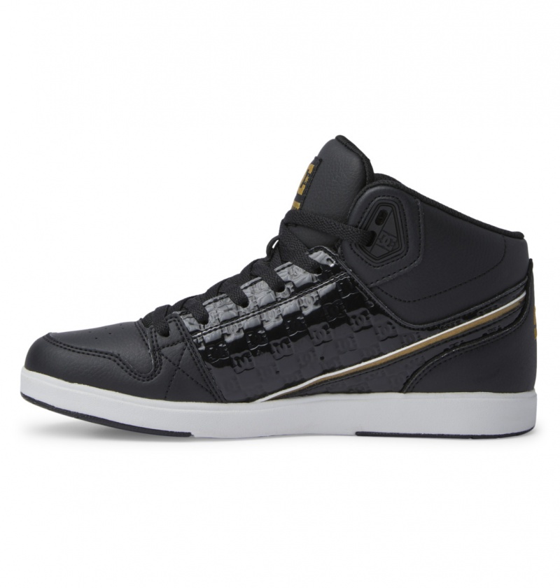 Black / Gold DC Shoes University - High Top Shoes | 519JHQMVC