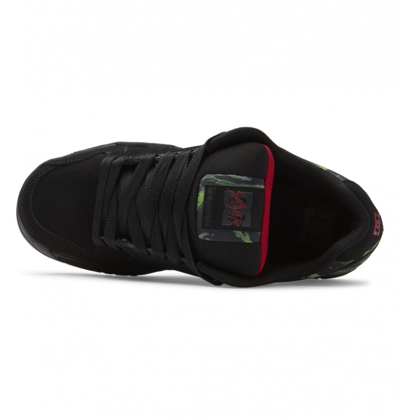 Black / Green / Black DC Shoes Slayer Stag - Shoes | 605OYFWKI