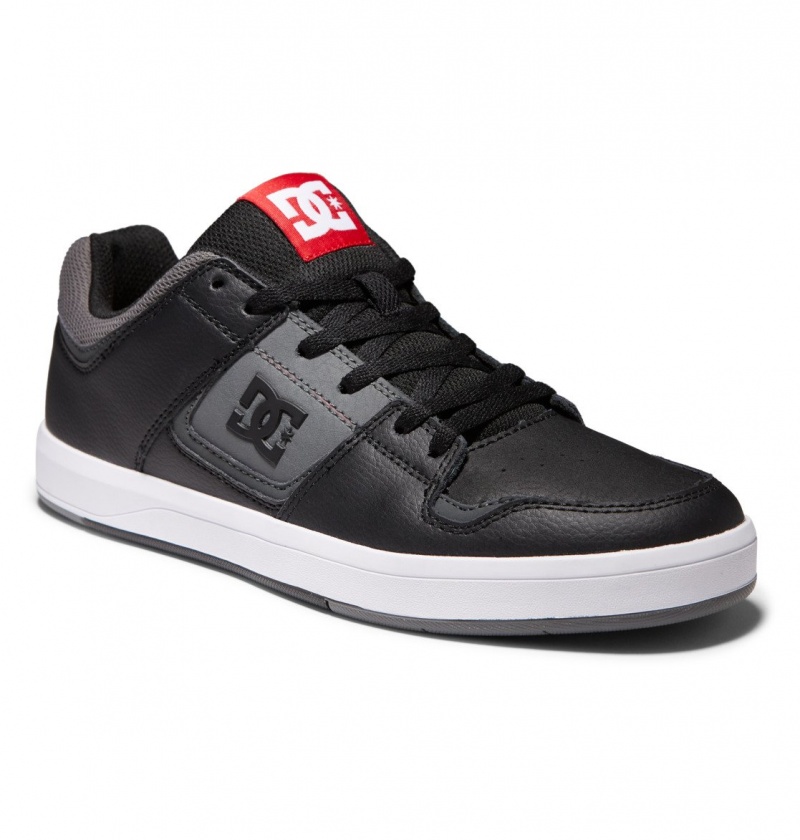 Black / Grey DC Shoes DC Cure - Leather Skate Shoes | 695AMJGOD