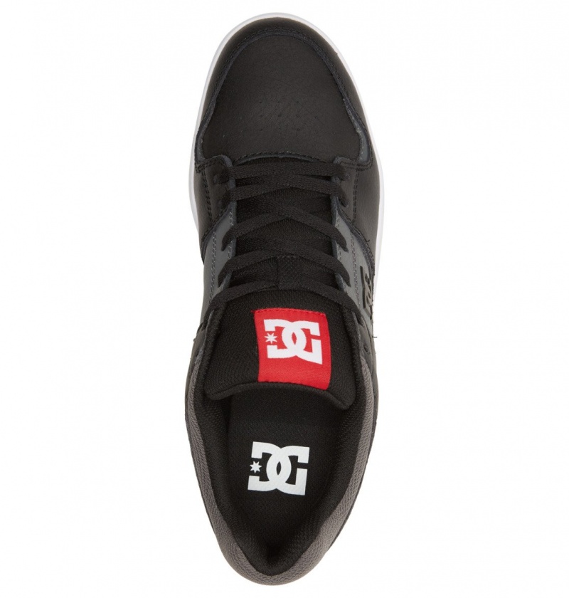 Black / Grey DC Shoes DC Cure - Leather Skate Shoes | 695AMJGOD