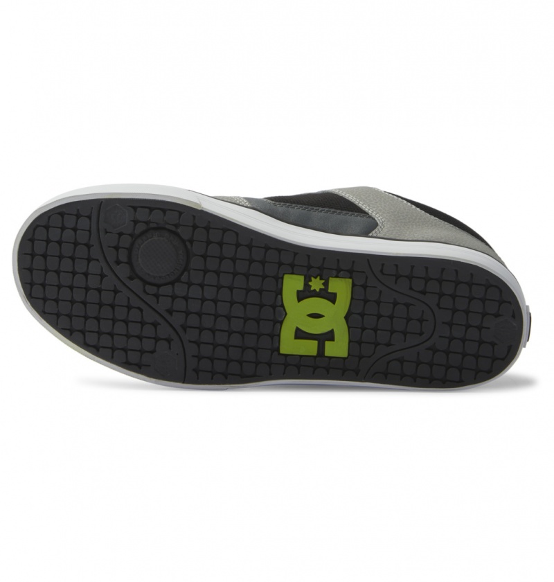 Black / Grey / Green DC Shoes Pure Mid - Mid Top Shoes | 647HQBCZO