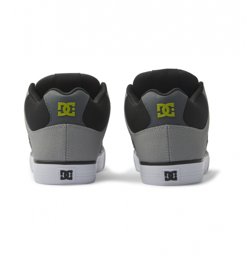 Black / Grey / Green DC Shoes Pure Mid - Mid Top Shoes | 647HQBCZO