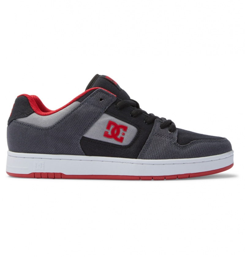 Black / Grey / Red DC Shoes Manteca Zero Waste - Recycled Shoes | 140XZMDFI