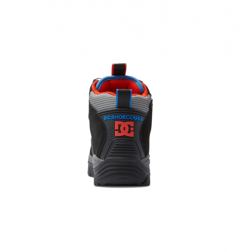 Black / Grey / Red DC Shoes Navigator LX - Leather Waterproof Winter Boots | 419YJFMAP