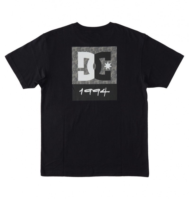 Black / Greystone DC Shoes DC Split Star - T-Shirt | 781ZQOXCD