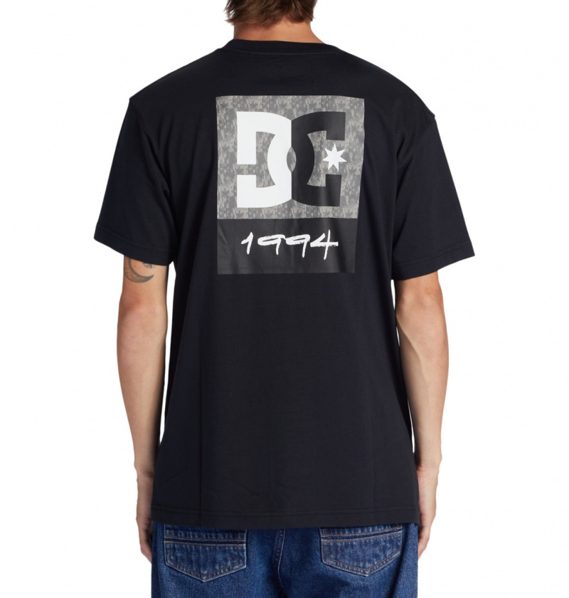 Black / Greystone DC Shoes DC Split Star - T-Shirt | 781ZQOXCD