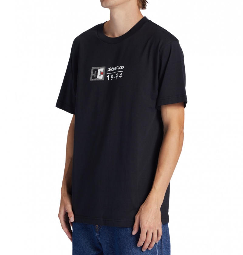 Black / Greystone DC Shoes DC Split Star - T-Shirt | 781ZQOXCD