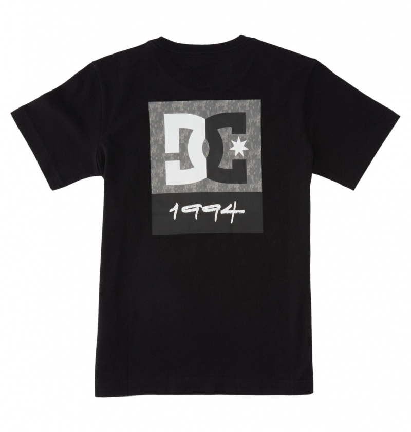 Black / Greystone DC Shoes DC Split Star - T-Shirt | 715XODEPN