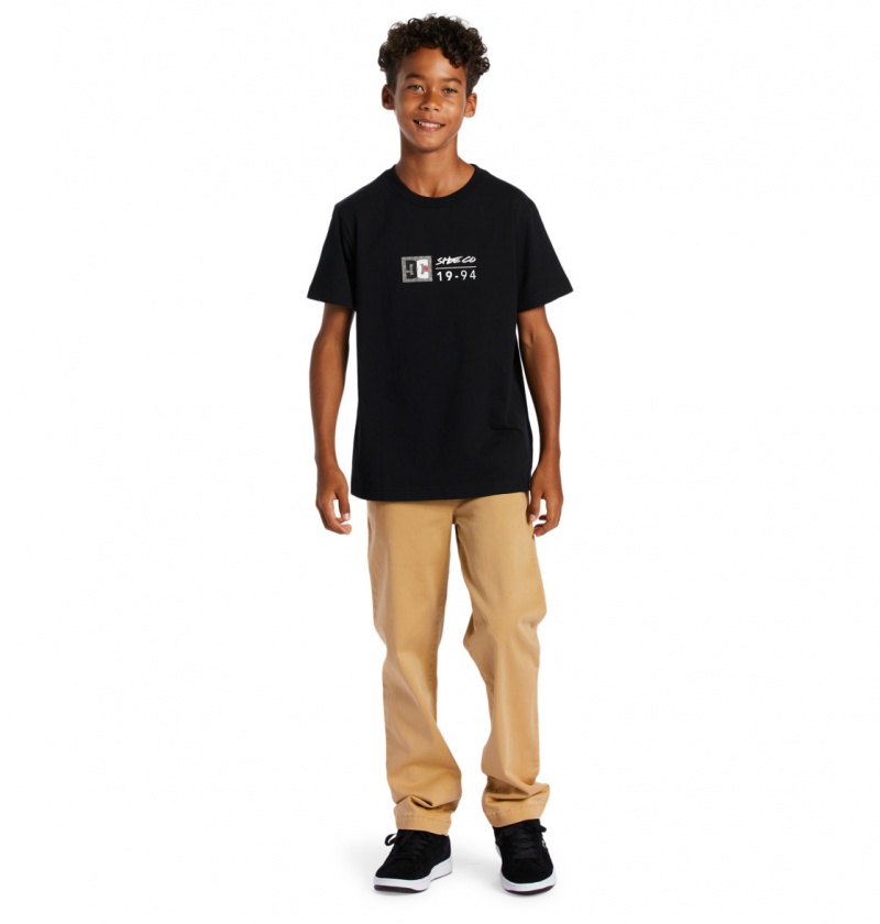 Black / Greystone DC Shoes DC Split Star - T-Shirt | 715XODEPN