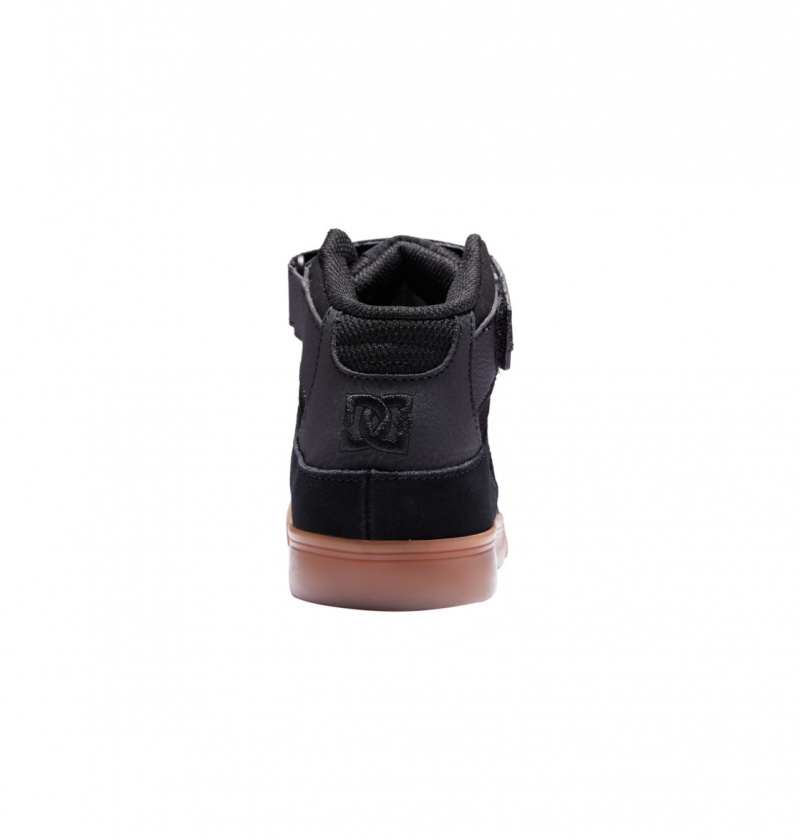 Black / Gum DC Shoes DC Cure - High-Top Leather Skate Shoes | 693DHJXMA