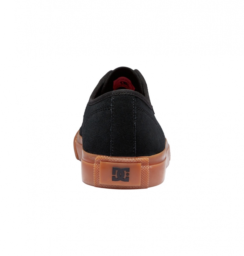 Black / Gum DC Shoes Manual RT S - Leather Skate Shoes | 415CHATRY