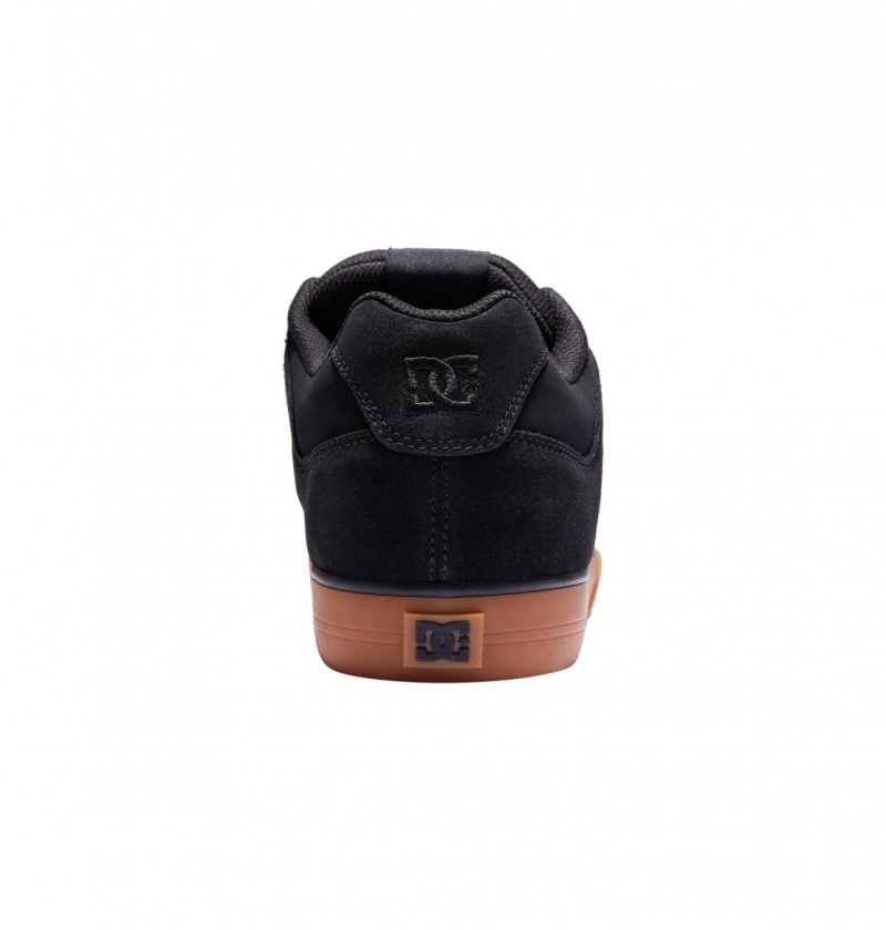 Black / Gum DC Shoes Pure - Leather Shoes | 945LVOEMA