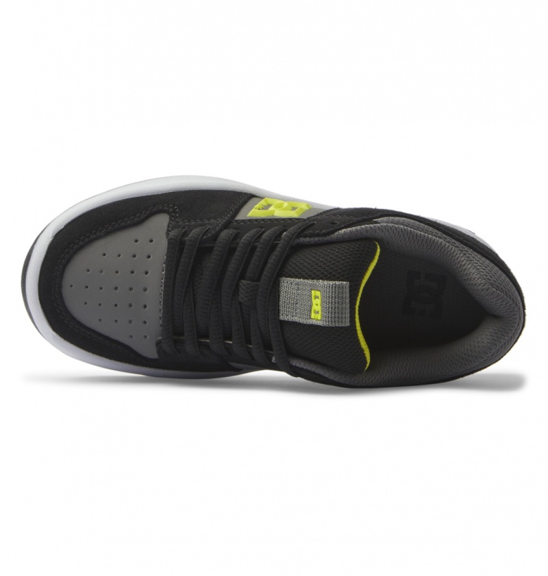 Black / Lime DC Shoes Lynx Zero - Leather Shoes | 137LWCOVI