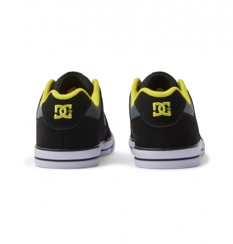 Black / Lime Green DC Shoes Pure Elastic - Shoes 8-16 | 387RVNZIL