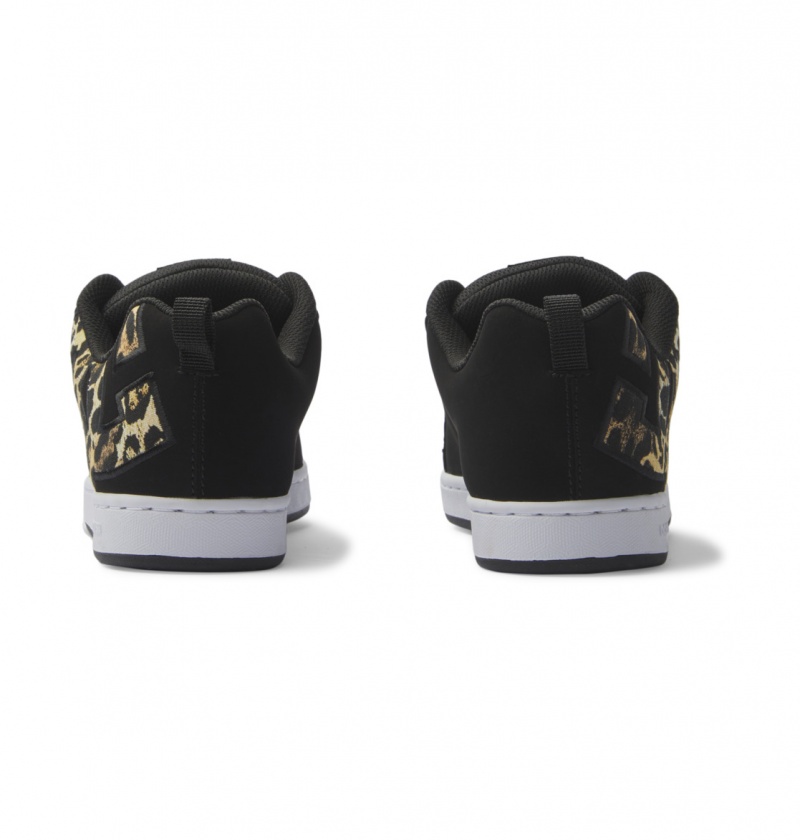 Black / M Gold DC Shoes Court Graffik - Shoes | 302FVWNJY