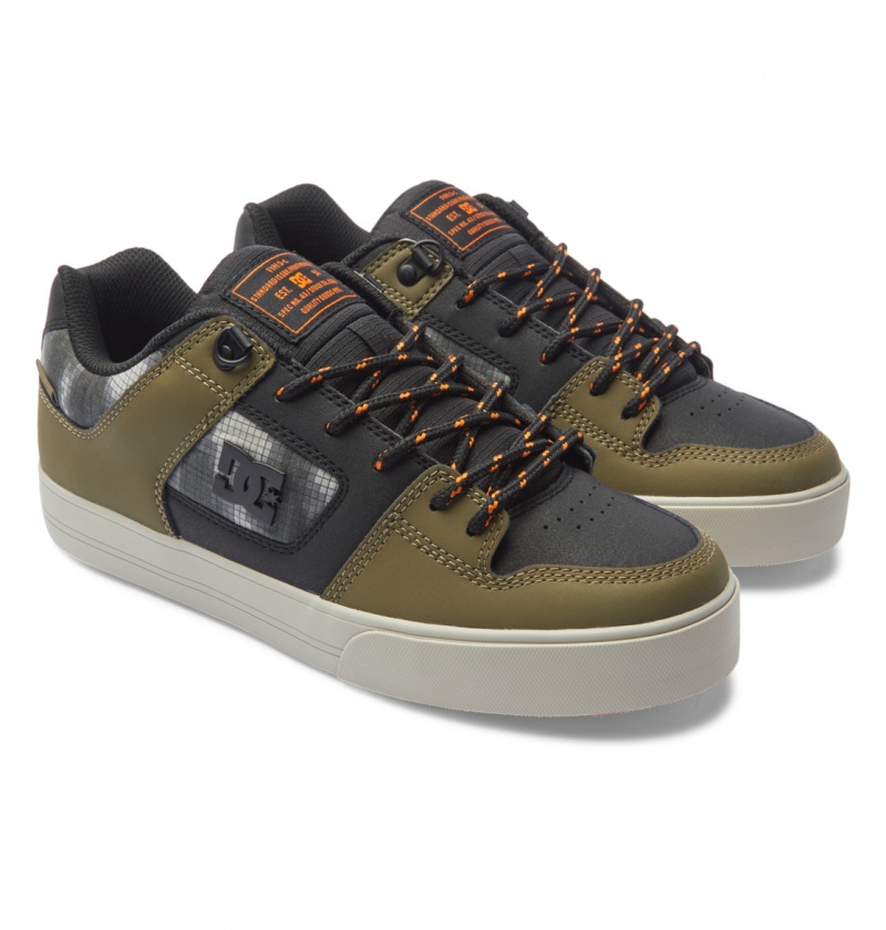 Black / Olive Night DC Shoes Pure WNT - Winterised Shoes | 548TOLYQC