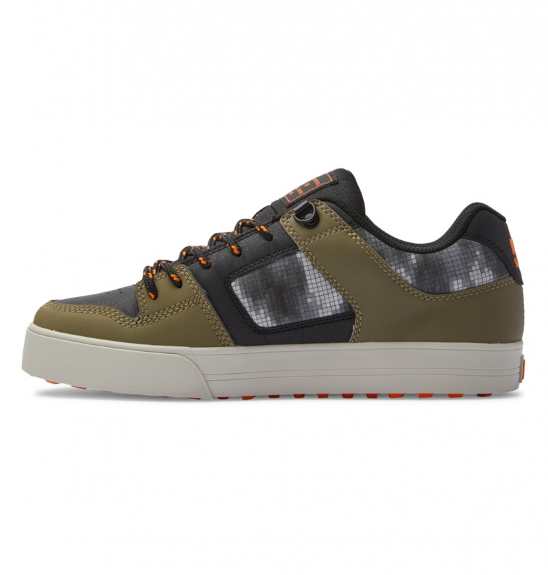 Black / Olive Night DC Shoes Pure WNT - Winterised Shoes | 548TOLYQC