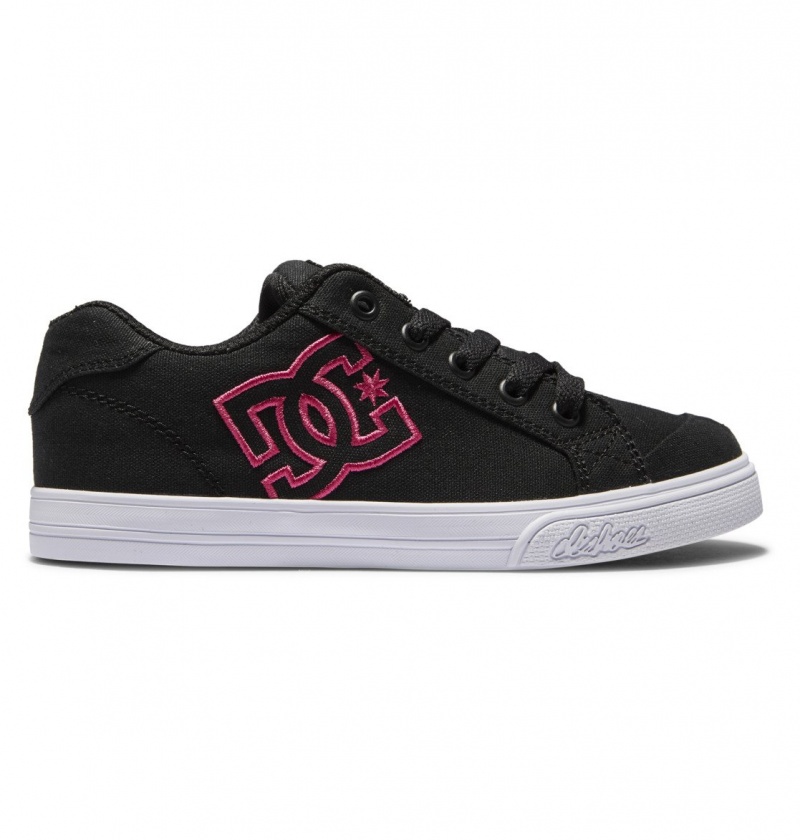 Black / Pink Stencil DC Shoes Chelsea - Shoes | 749USGMYT