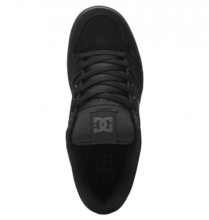 Black / Pirate Black DC Shoes Pure - Leather Shoes | 591VSUQKI