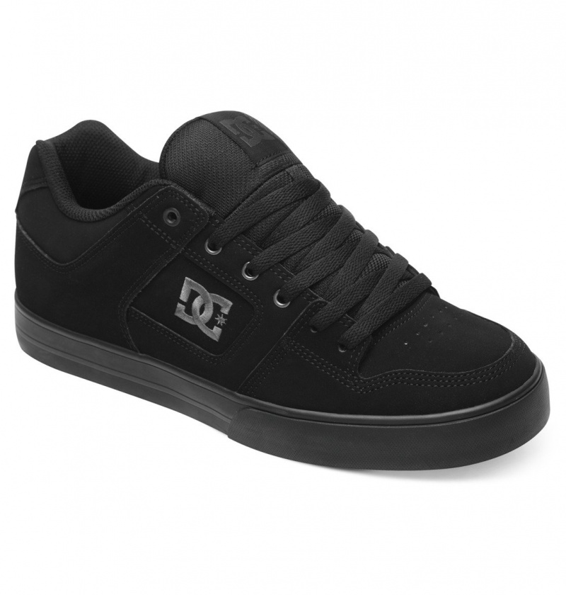 Black / Pirate Black DC Shoes Pure - Leather Shoes | 591VSUQKI